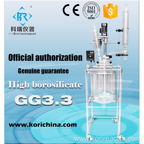 SF-50L Jacketed Chemical Reactor Glass Reaction Vessel